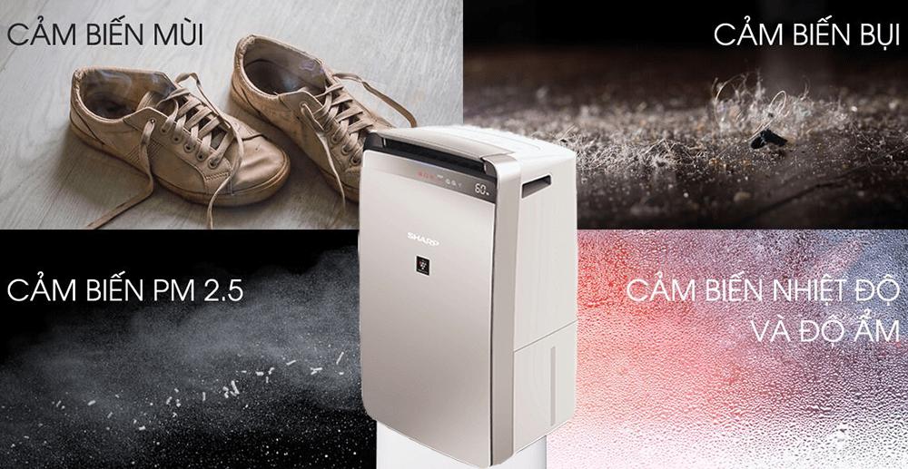 Máy lọc không khí và hút ẩm Sharp DW-J27FV-S