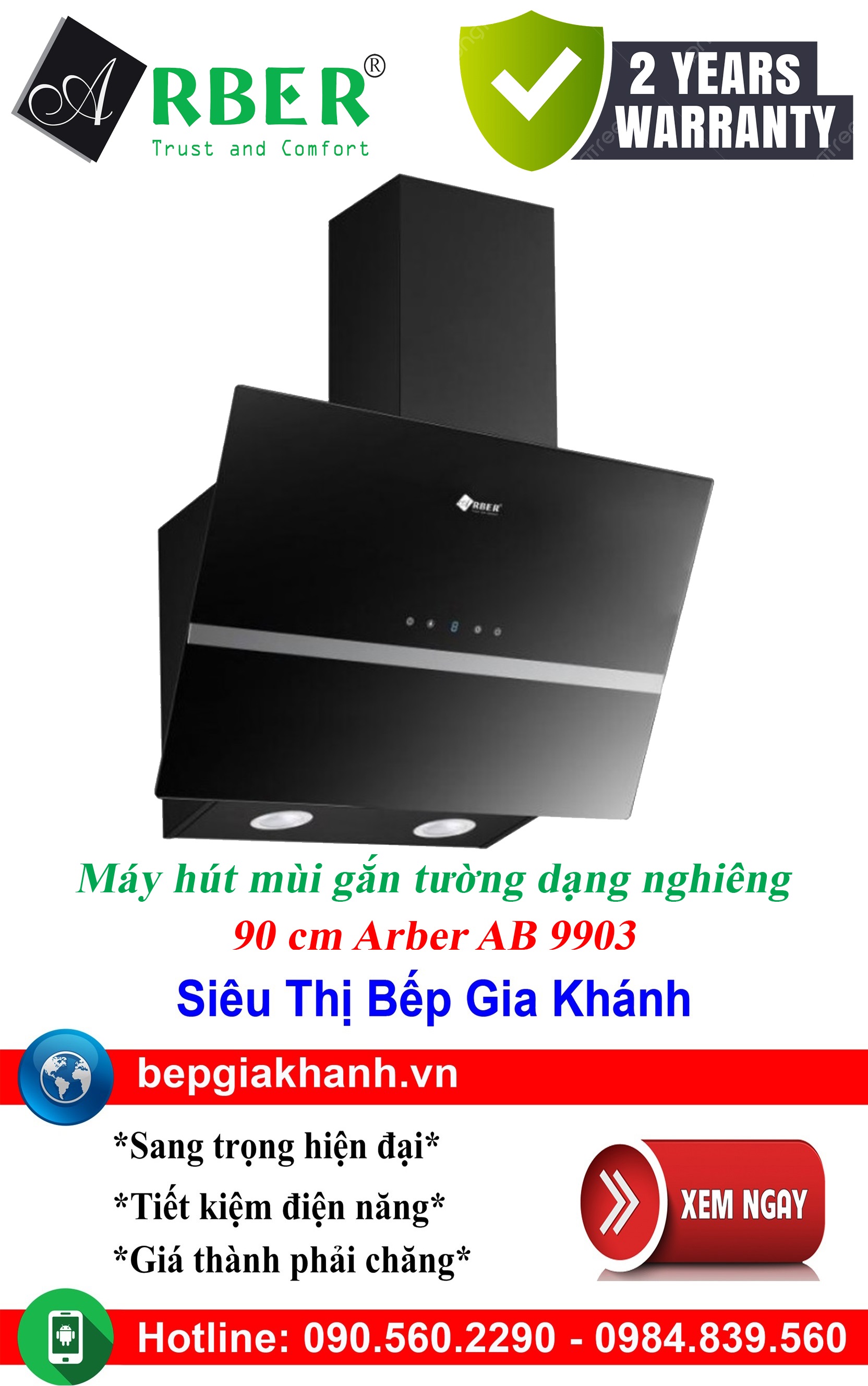 [HCM]Máy hút mùi dạng nghiêng 90cm Arber AB 9903, máy hút mùi nhà bếp, máy hút mùi bếp, máy hút mùi kính cong, máy hút mùi canzy, máy hút mùi mini, máy hút mùi âm trần, máy hút mùi electrolux, may hut mui