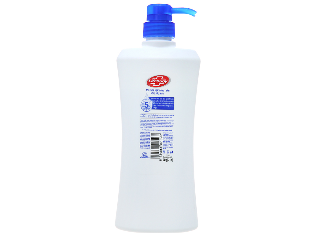 Dầu gội Lifebuoy tóc dày óng ả 621ml