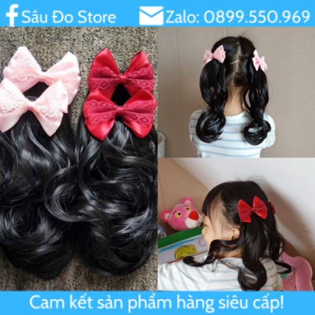 Tóc Giả Cho Bé Siêu Đáng Yêu Set 2 Kẹp