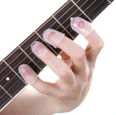 [HCM]Phụ kiện bọc đầu ngón tay chơi Guitar 1 bộ gồm 4 cái cho 4 ngón giúp bảo vệ ngón tay giảm đau nhức khi phải luyện tập nhiều - Ukulele