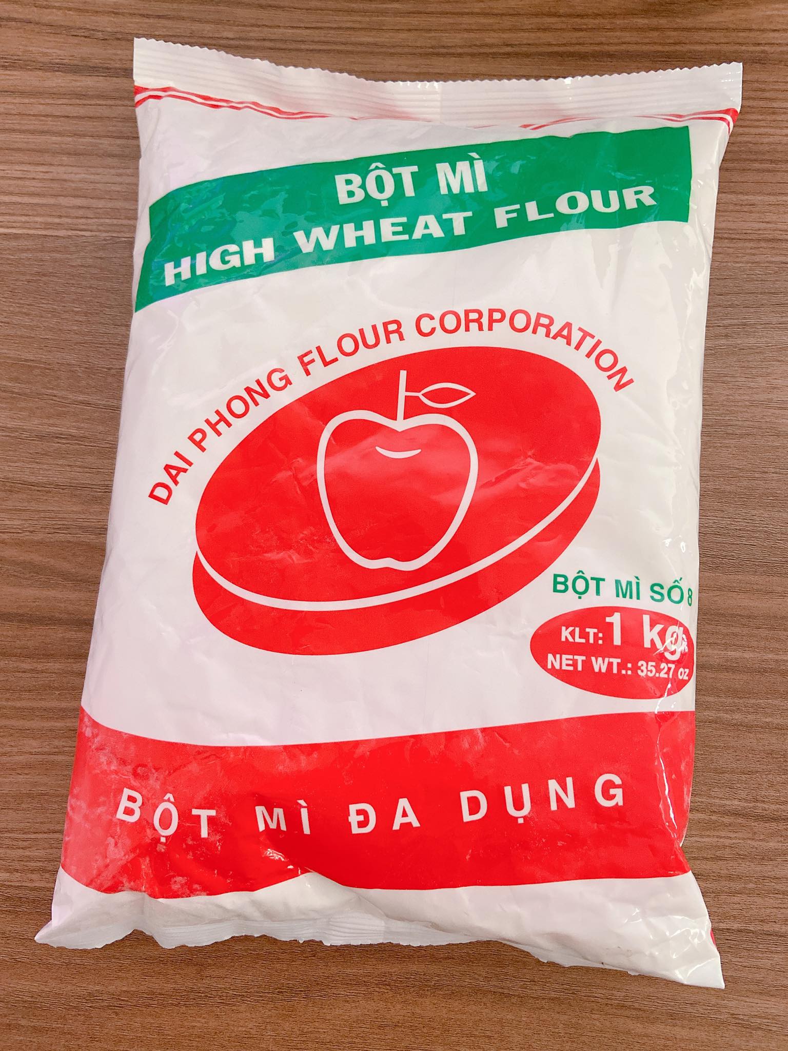 [FREE SHIP 0đ] Bột Mì Táo đỏ gói 1kg [LAVA]