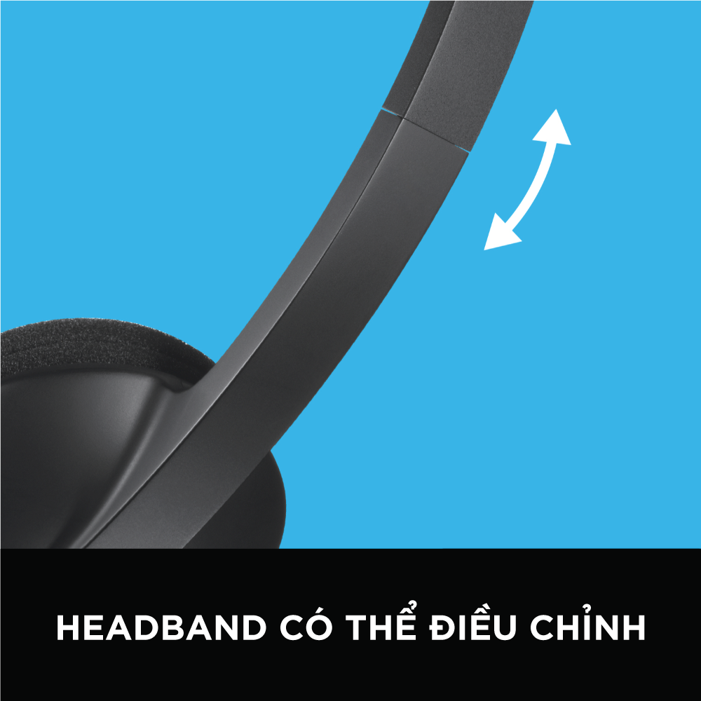Logitech H340 Wired Headset - Noise-canceling mic