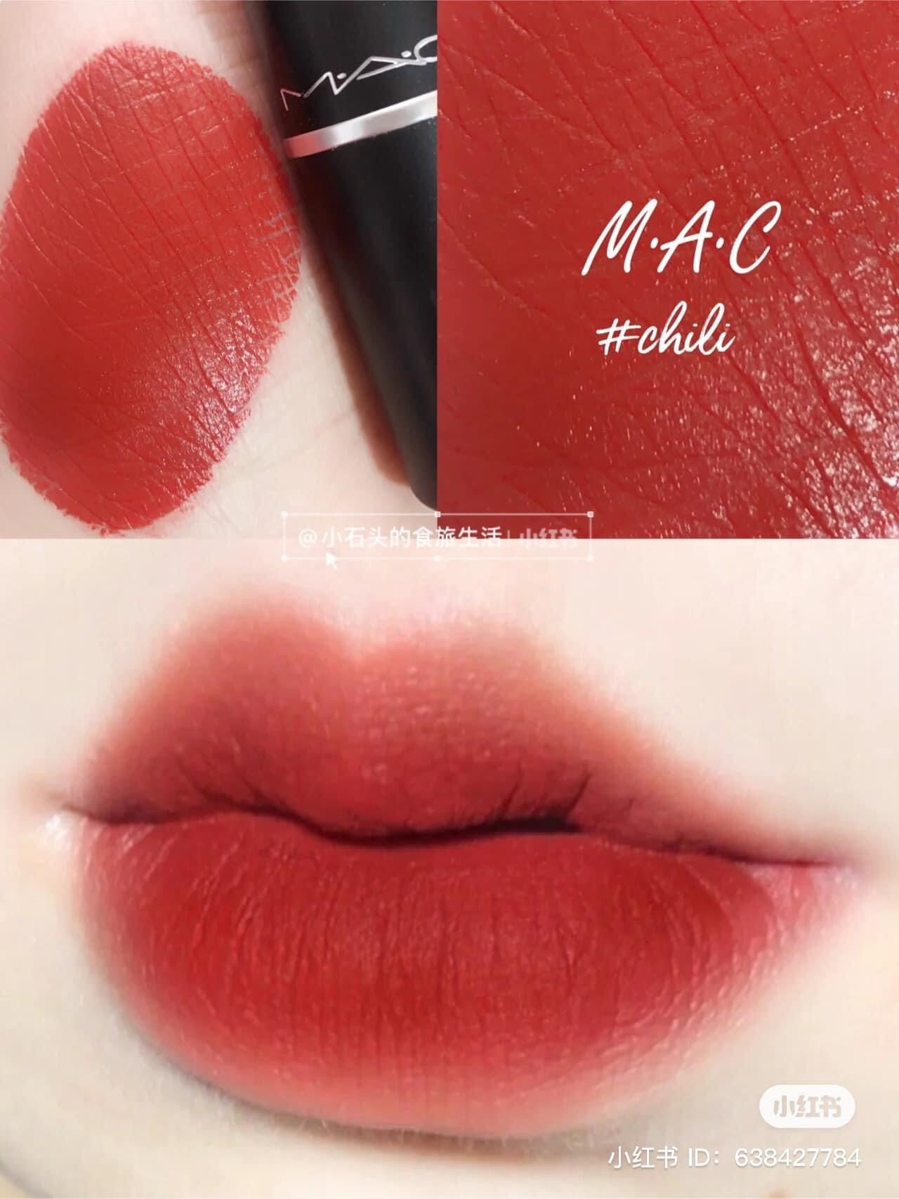 [FreeShip Max] - Son M*ac Matte màu Chili (Đỏ Chili) - Kiss cosmetics