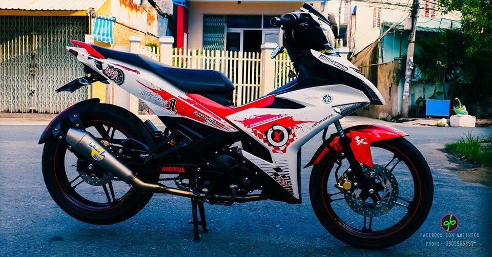 [ QUÍ KHÁCH VUI LÒNG MANG TEM RA TIỆM CHO THỢ DÁN] TEM RỜI xe exciter 150 trắng đỏ