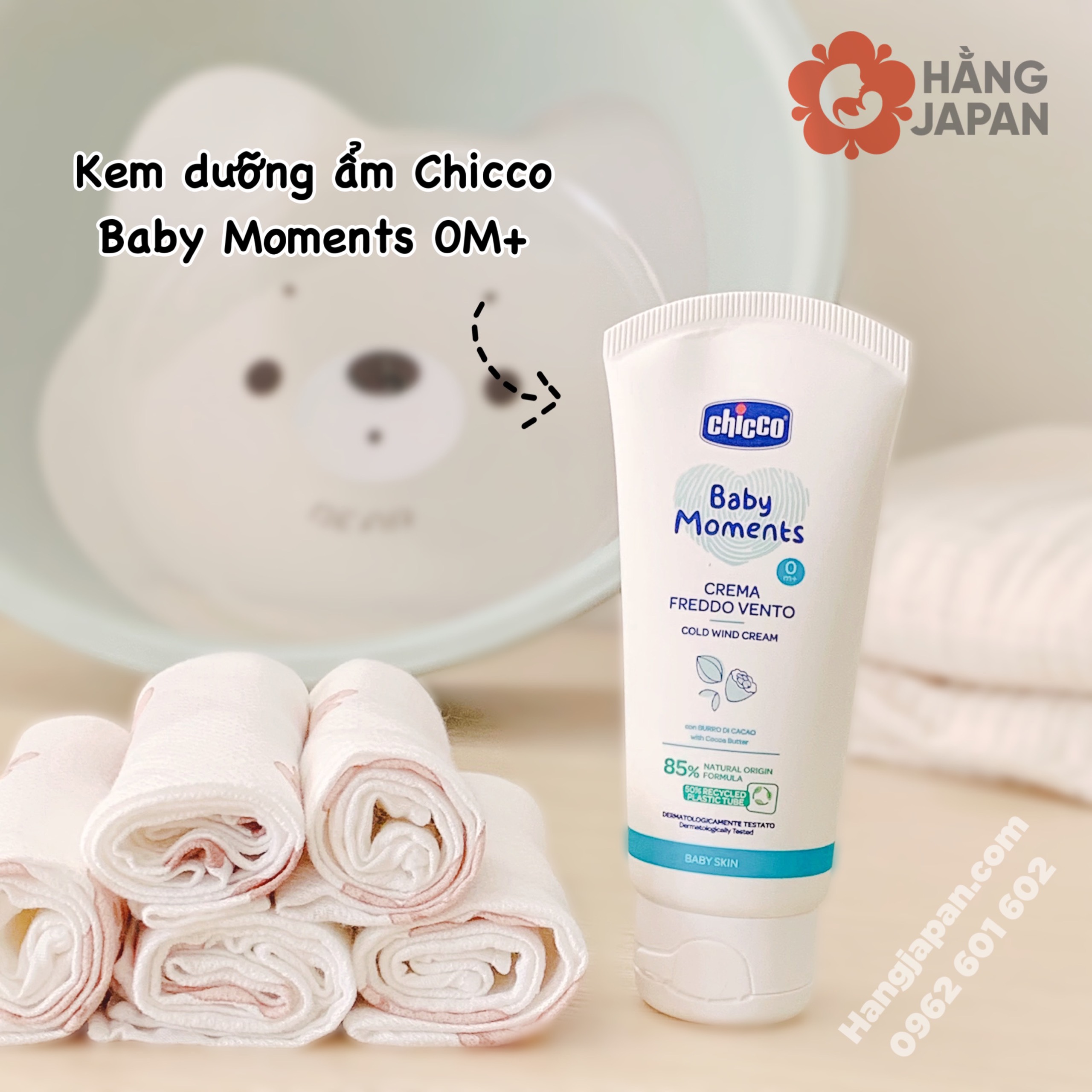 Kem trị hăm 3 tác động Chicco 100ml mẫu mới - Hàng Ý