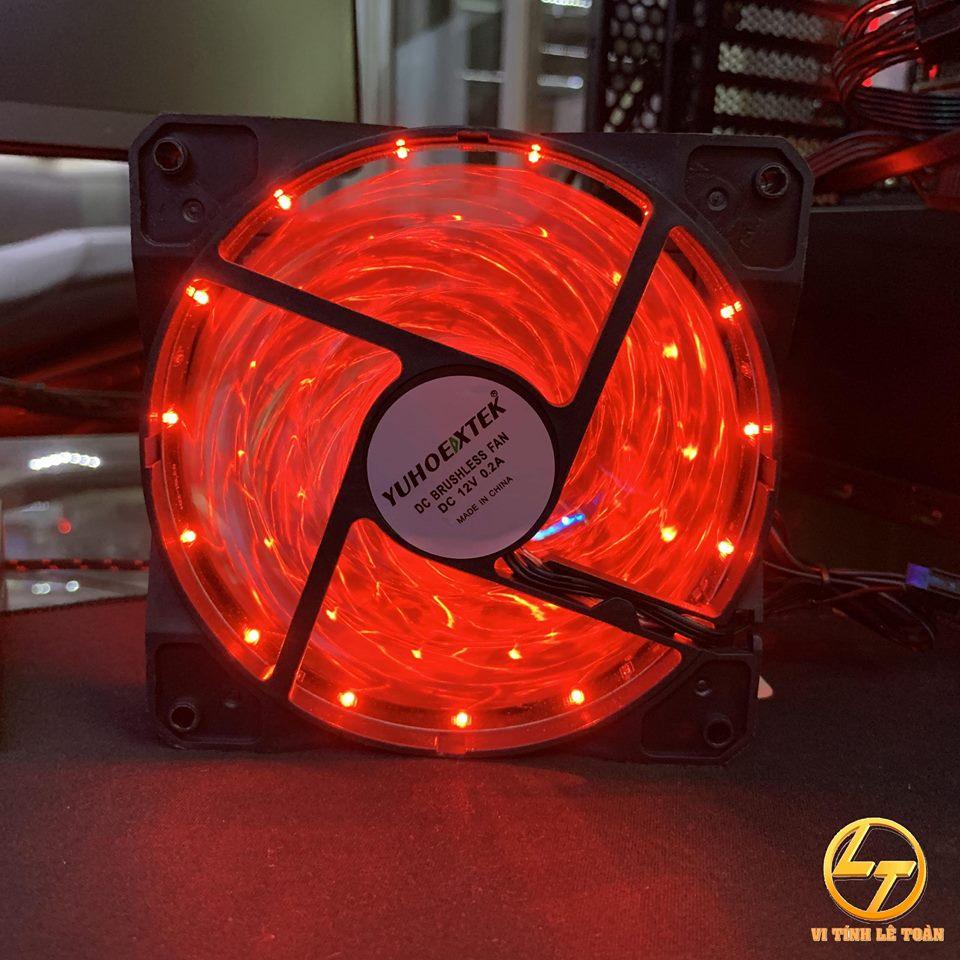 Fan Case RB 12CM 15 Led Red - Led Đỏ