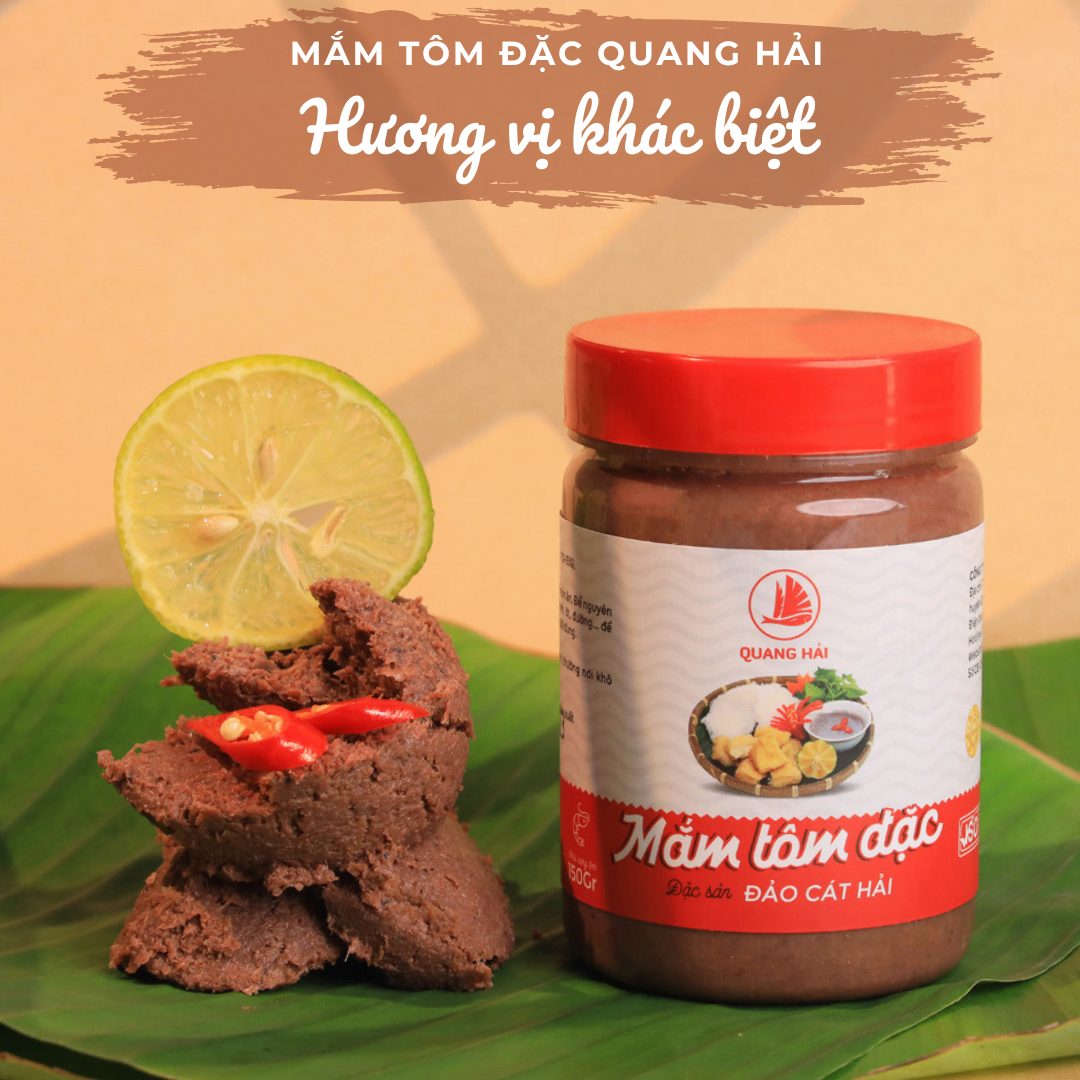 Mắm Tôm Đặc Cát Hải - Gia Vị Khác Biệt, Lọ 150gr, Đậm Đà Từ Biển Cả, Gia Vị