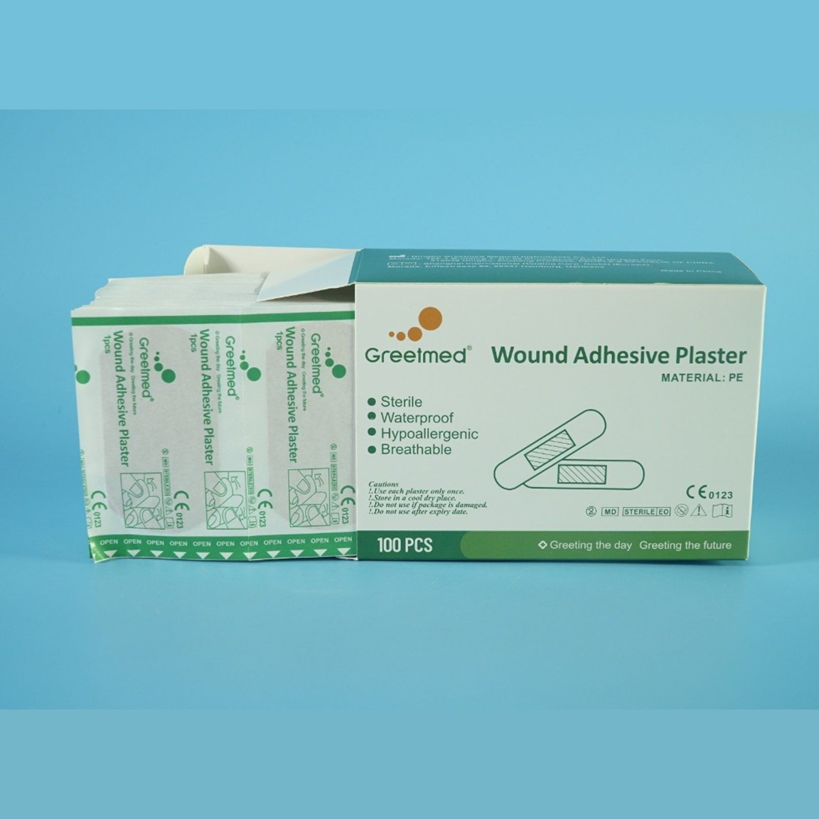 Băng Keo Cá Nhân Greetmed Kích Thước 72x38mm (100pcs/Hộp) - Giải Pháp Tiện Lợi Cho Vết Thương Lớn