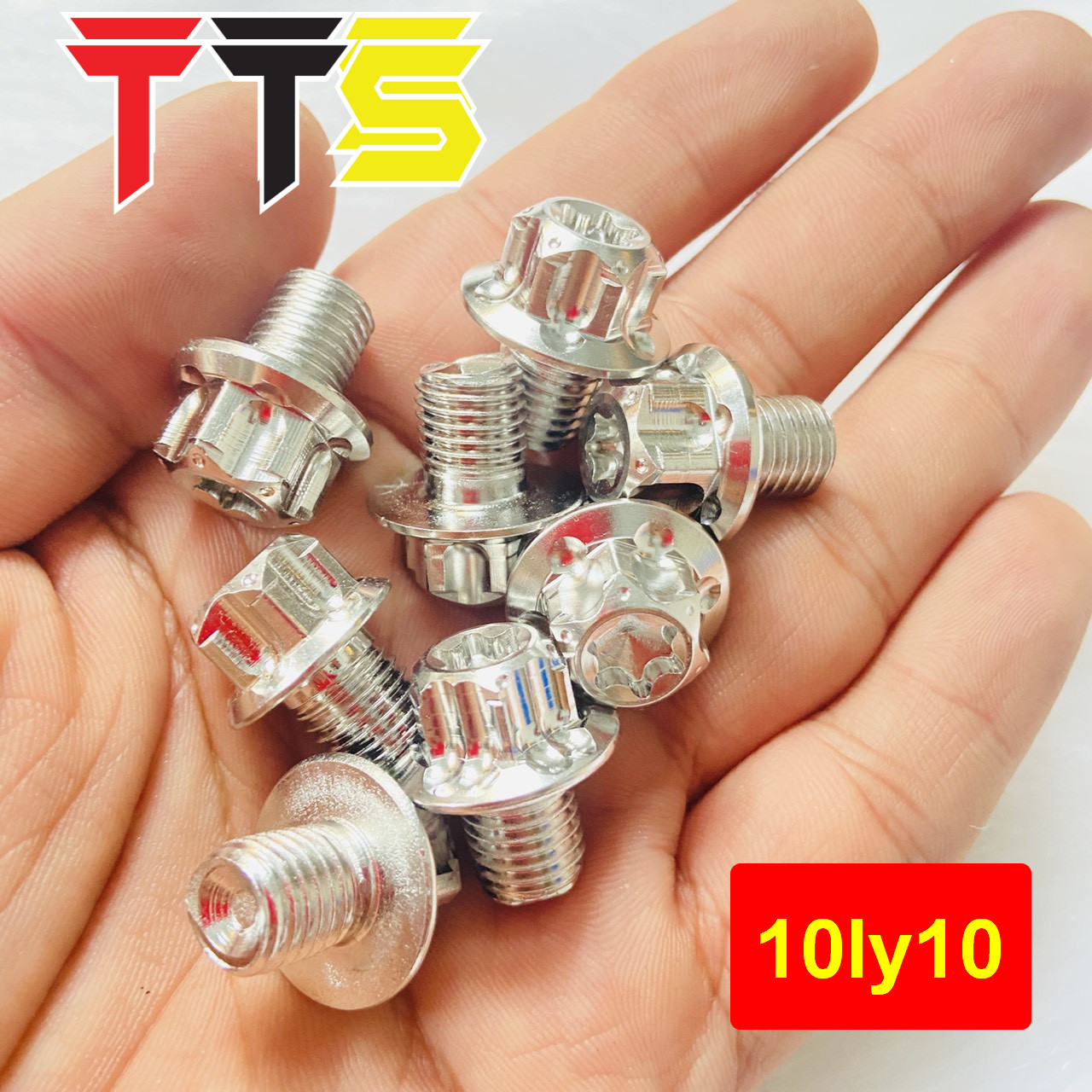 ( 10LY BÔNG ) Ốc SALAYA INOX 10LY trụ bông full size lắp chân gương, heo dầu, chân phuộc, treo pô xe số, xe ga