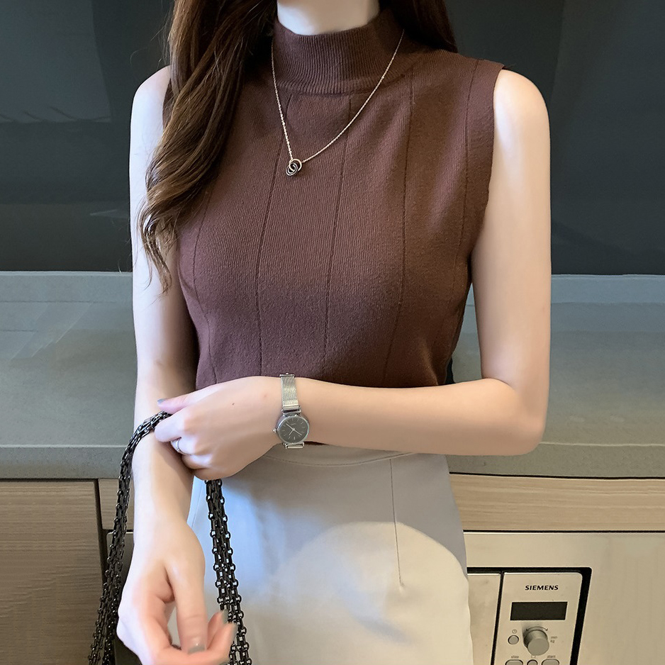 Áo Len Nữ Sát Nách Cổ Tròn - New Thoi Trang
