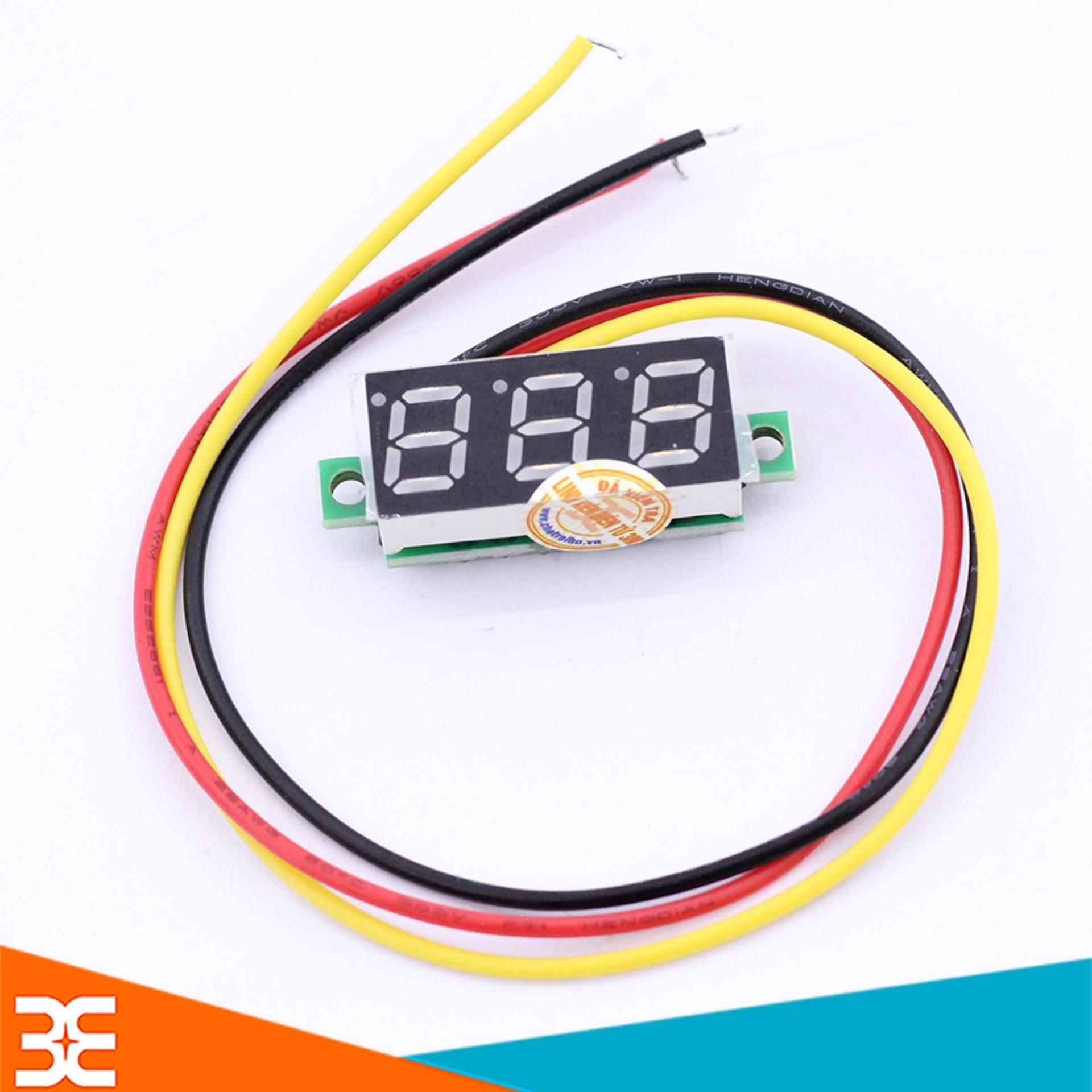 Vôn Kế Điện Tử 0.28 Inch 0-100VDC Xanh Lá