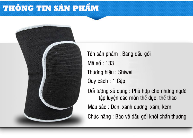 Băng đầu gối dày Shiwei 133