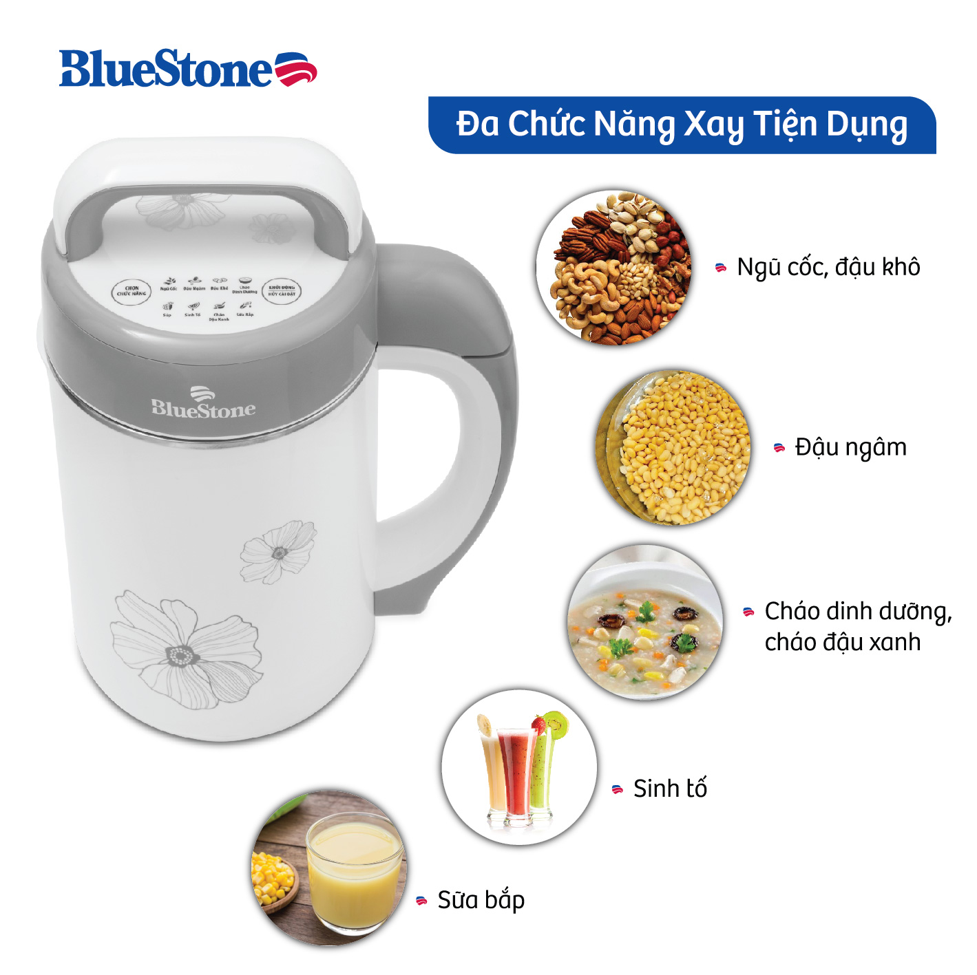 Máy làm sữa đậu nành BlueStone SMB-7328 1.2L