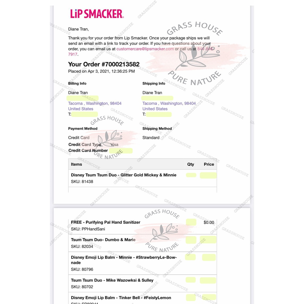 LIP SMACKER DISNEY (ORIGIN US) (US BILL)
