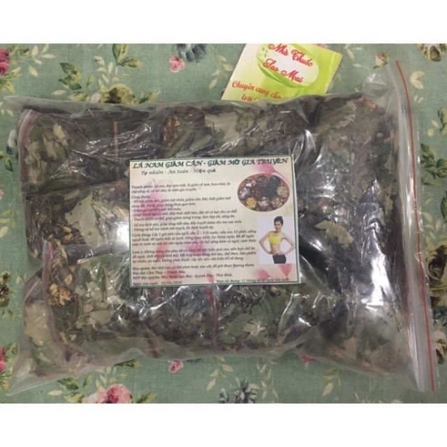 1 liệu trình lá nam giảm cân tiêu mỡ Gia Truyền