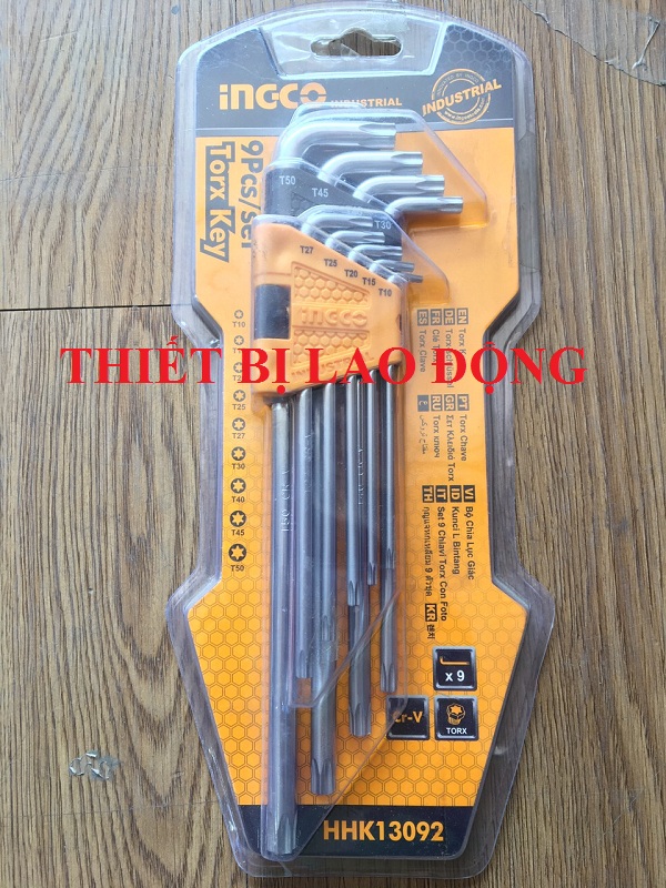 Bộ 9 chìa lục giác bông ingco hhk13092