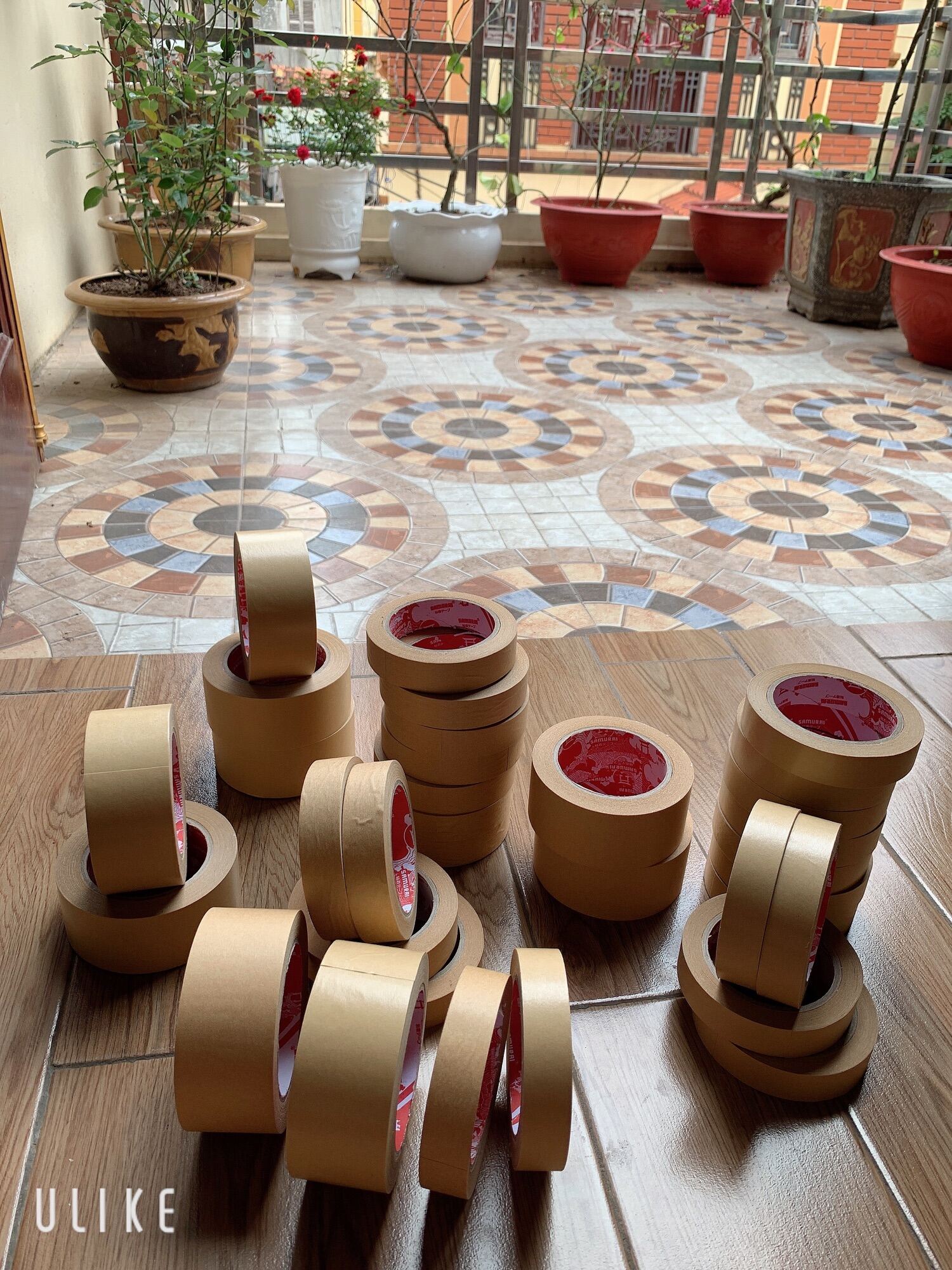 [Rẻ vô địch] băng dính giấy da bò kraft 2,5cm x 40m