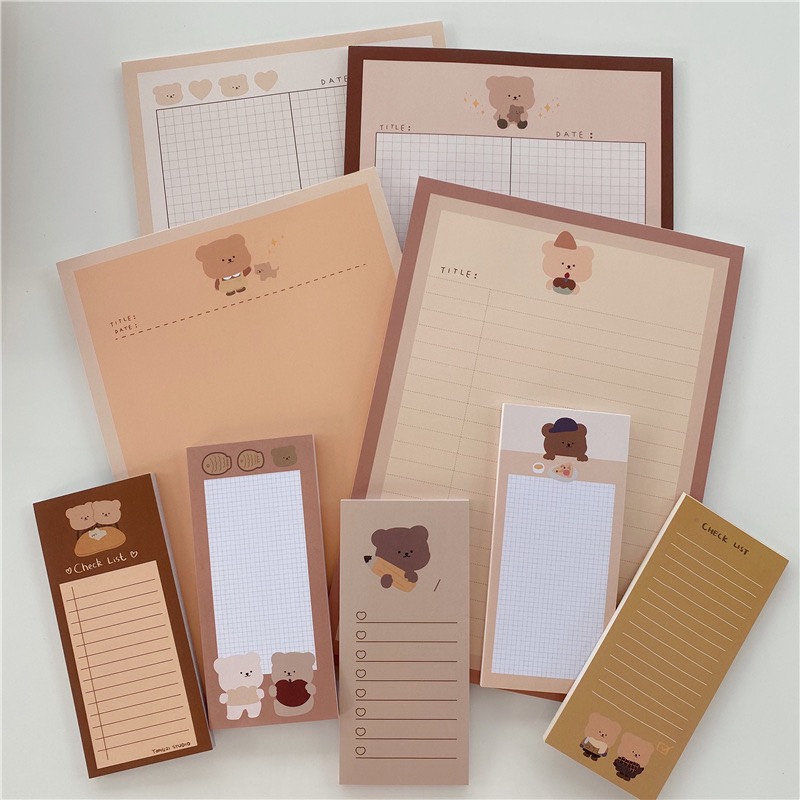 Giấy Note Ghi Chú Bamtoree B5 Nhà Cam