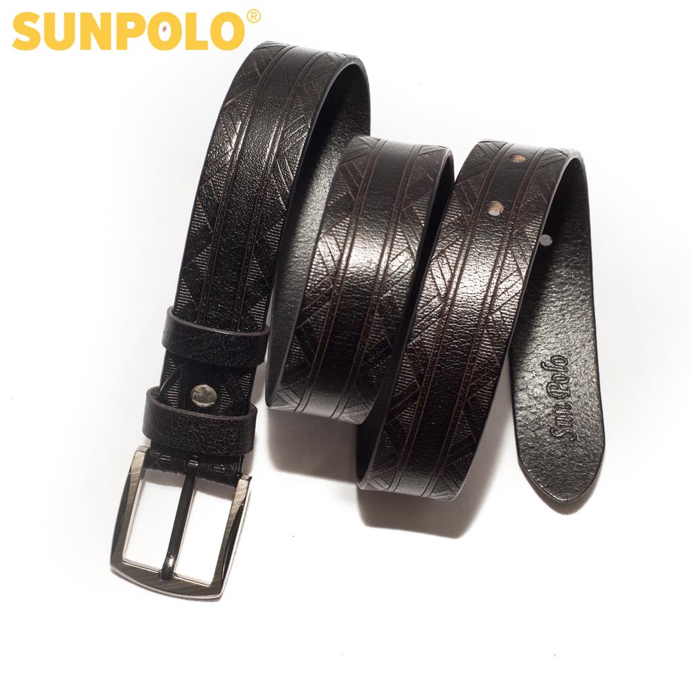 Thắt Lưng Nam Da Bò SUNPOLO BELT31 (Đen, Nâu)