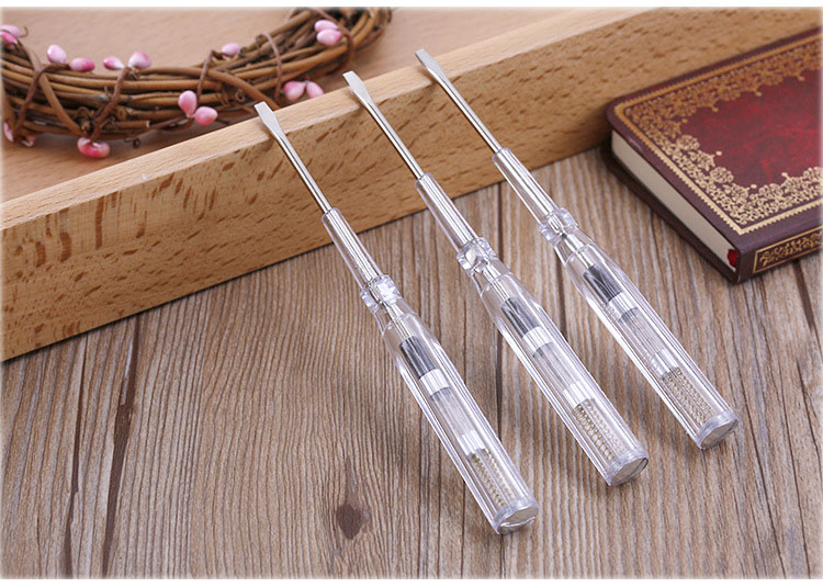 Bút Thử Điện Dài 14cm Trong Suốt