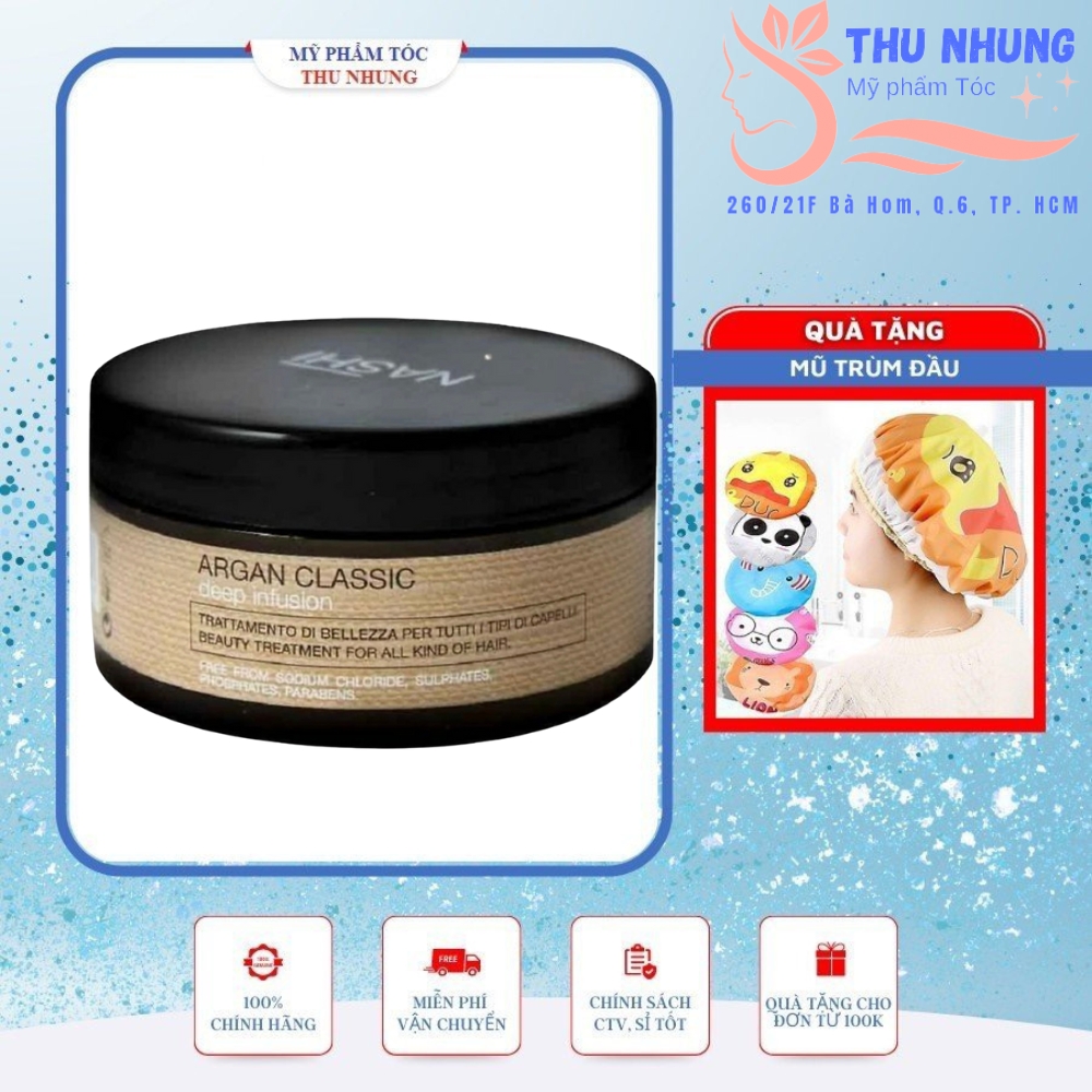 Dầu hấp ủ tóc Nashi Argan Deep Infusion phục hồi siêu mượt