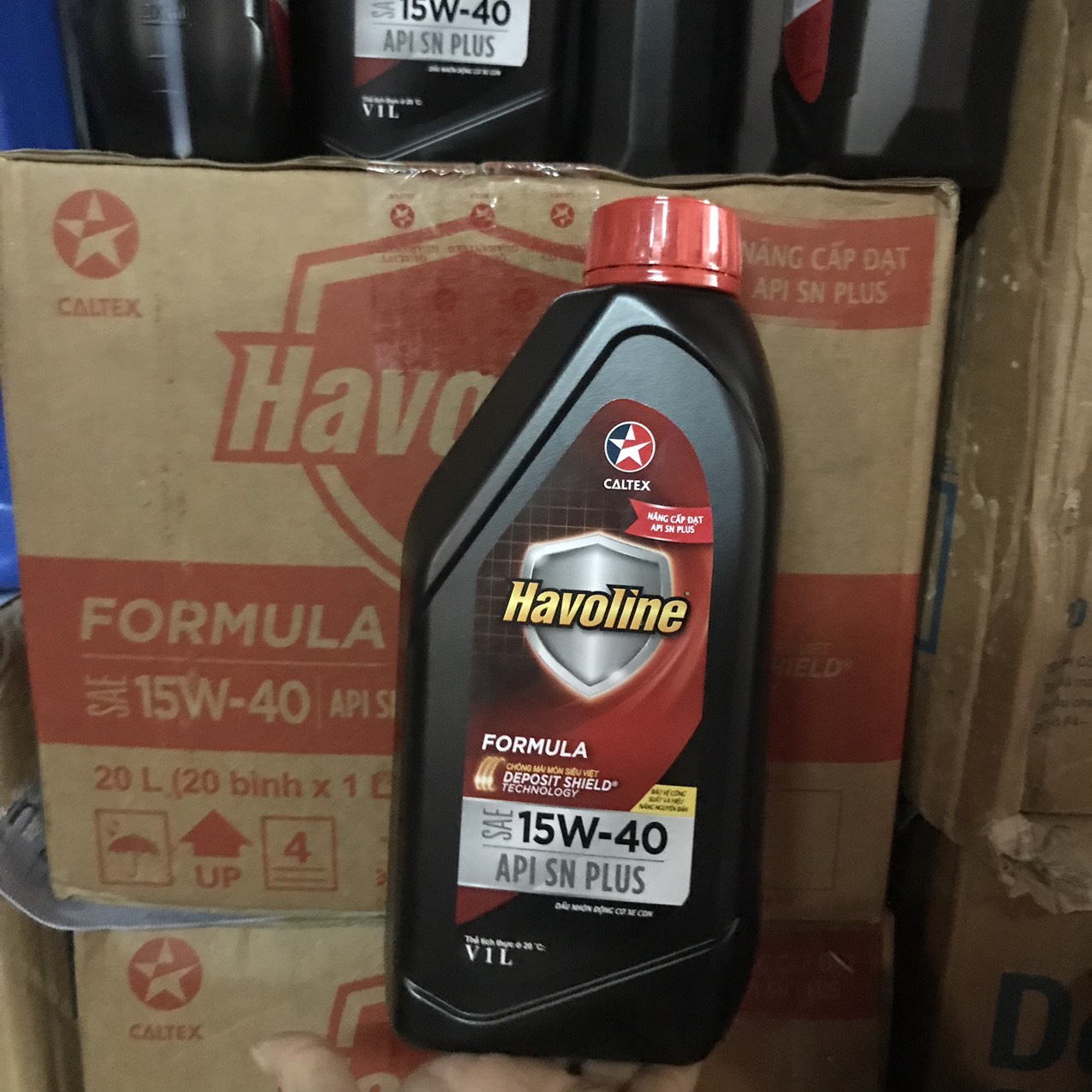 Nhớt động cơ ô tô Caltex Havoline Formula SAE 15W-40 / 1Lít