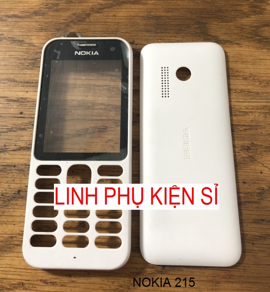 VỎ KHÔNG PHÍM NOKIA 215 MÀU TRẮNG