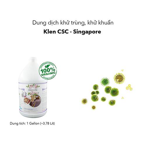 DUNG DỊCH KHỬ TRÙNG, NẤM MỐC HỮU CƠ - KLEN CSC