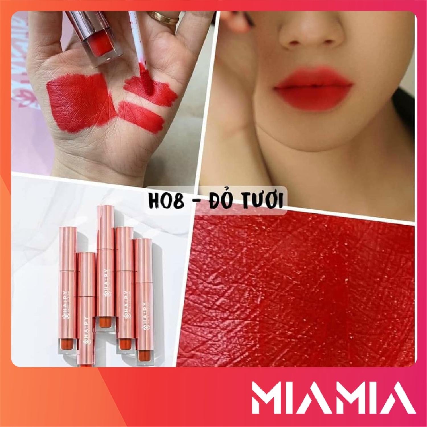 Son Hapy Mattle Lipcream - Son Kem Siêu Lì Chính Hãng