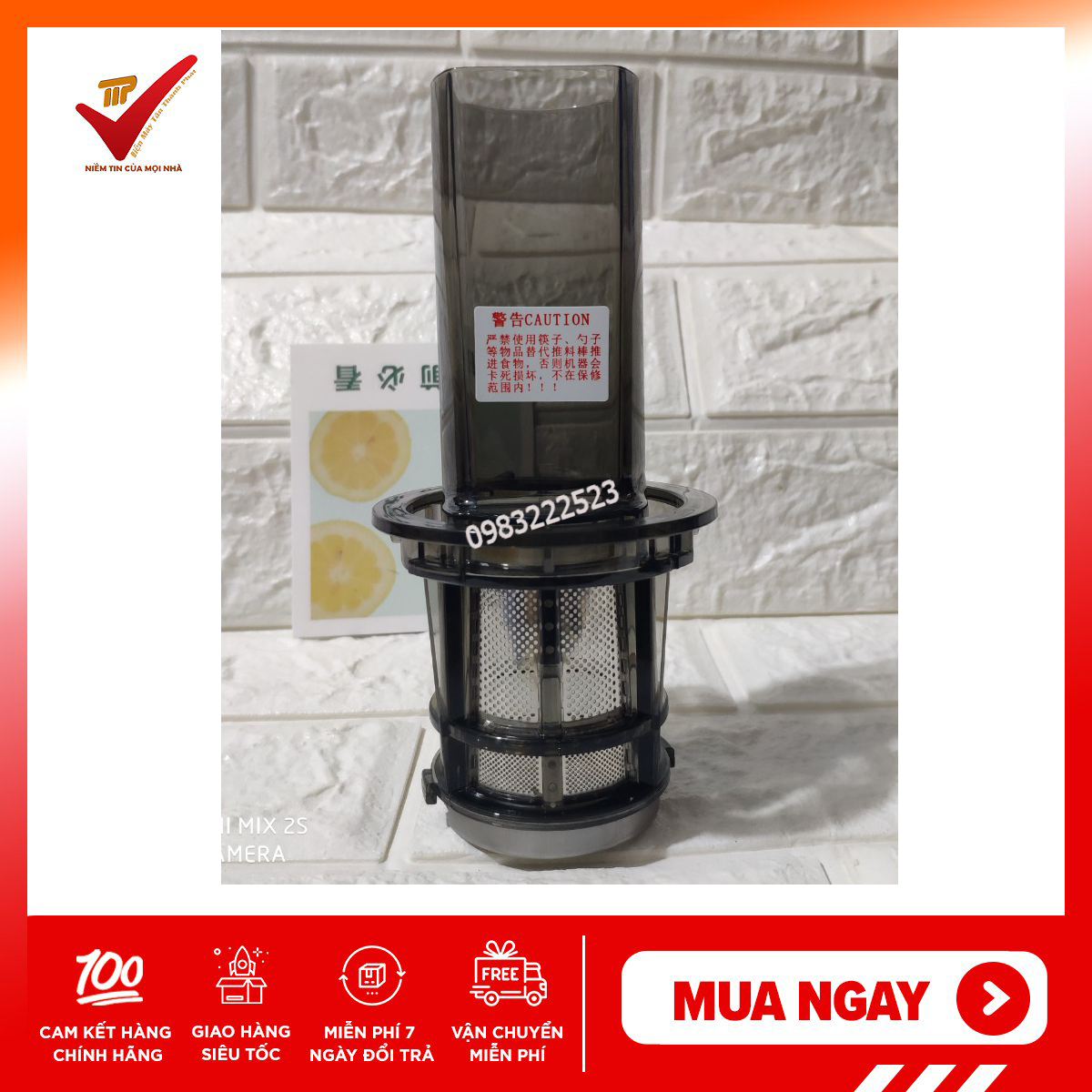 [Voucher 7% Max 800K] (Máy ép chậm Mokkom) Linh Kiên Lưới Lọc