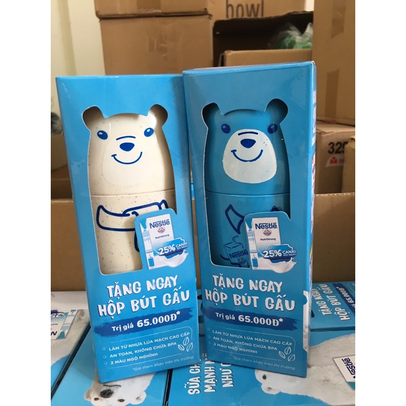 [HCM]Combo 2 hộp bút Gấu làm từ nha lúa mạch.(Hàng khuyến mãi từ Nestle)