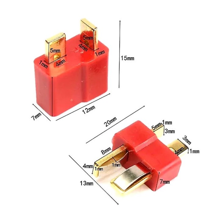 Cặp Jack cắm pin chữ T