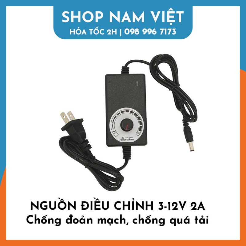 Adapter nguồn điều chỉnh 3v - 12v 2a