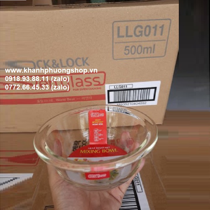 tô thủy tinh lock&lock 500ml - tô thủy tinh lock&lock