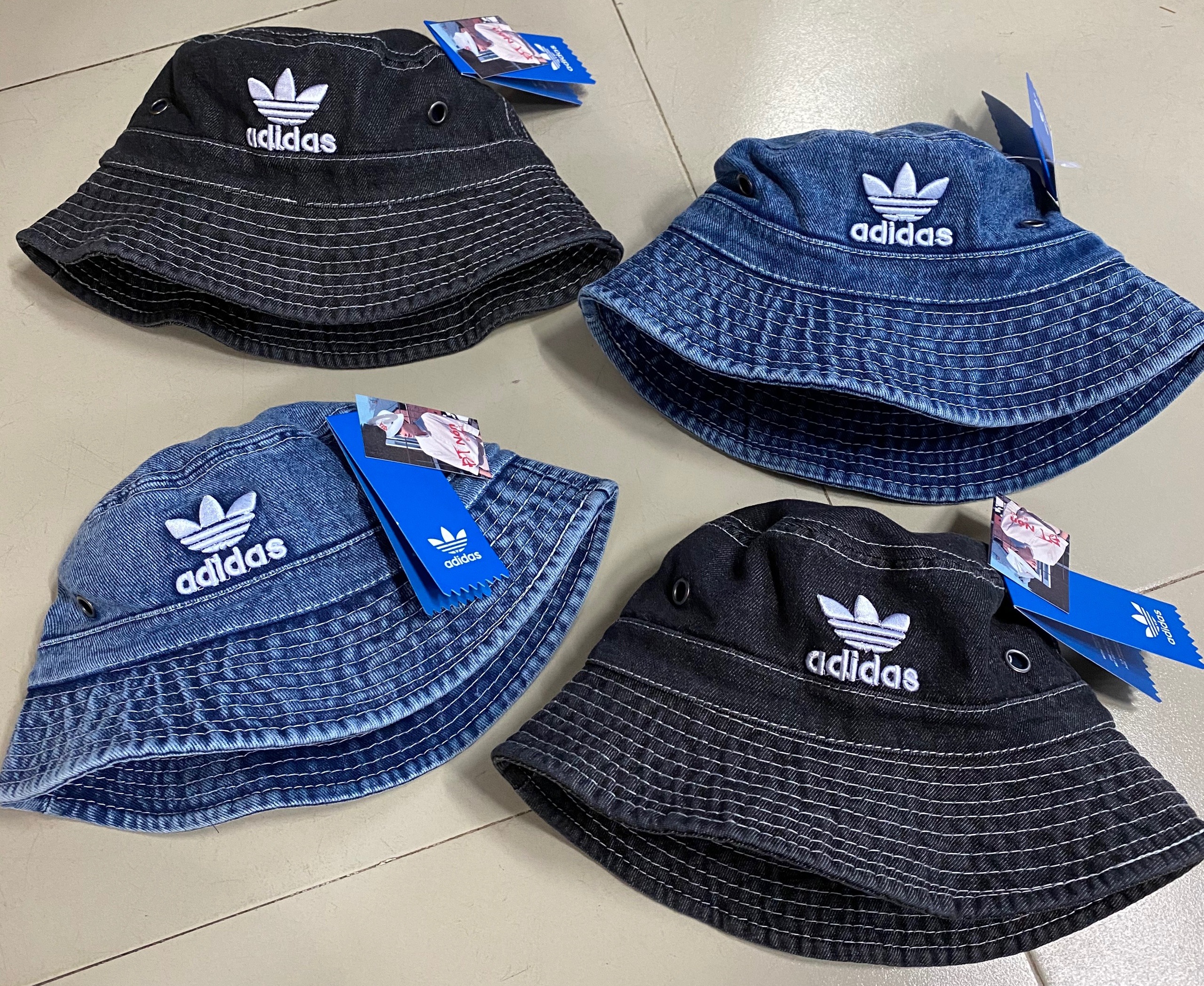 NÓN BUCKET JEAN RÁCH - NÓN BUCKET JEAN - MŨ NÓN TAI BÈO JEAN NAM NỮ