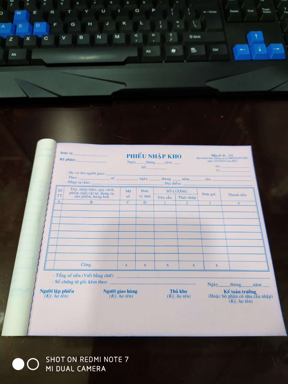 [HCM]Phiếu Nhập A5 - 3 liên 150 tờ (50 bộ)