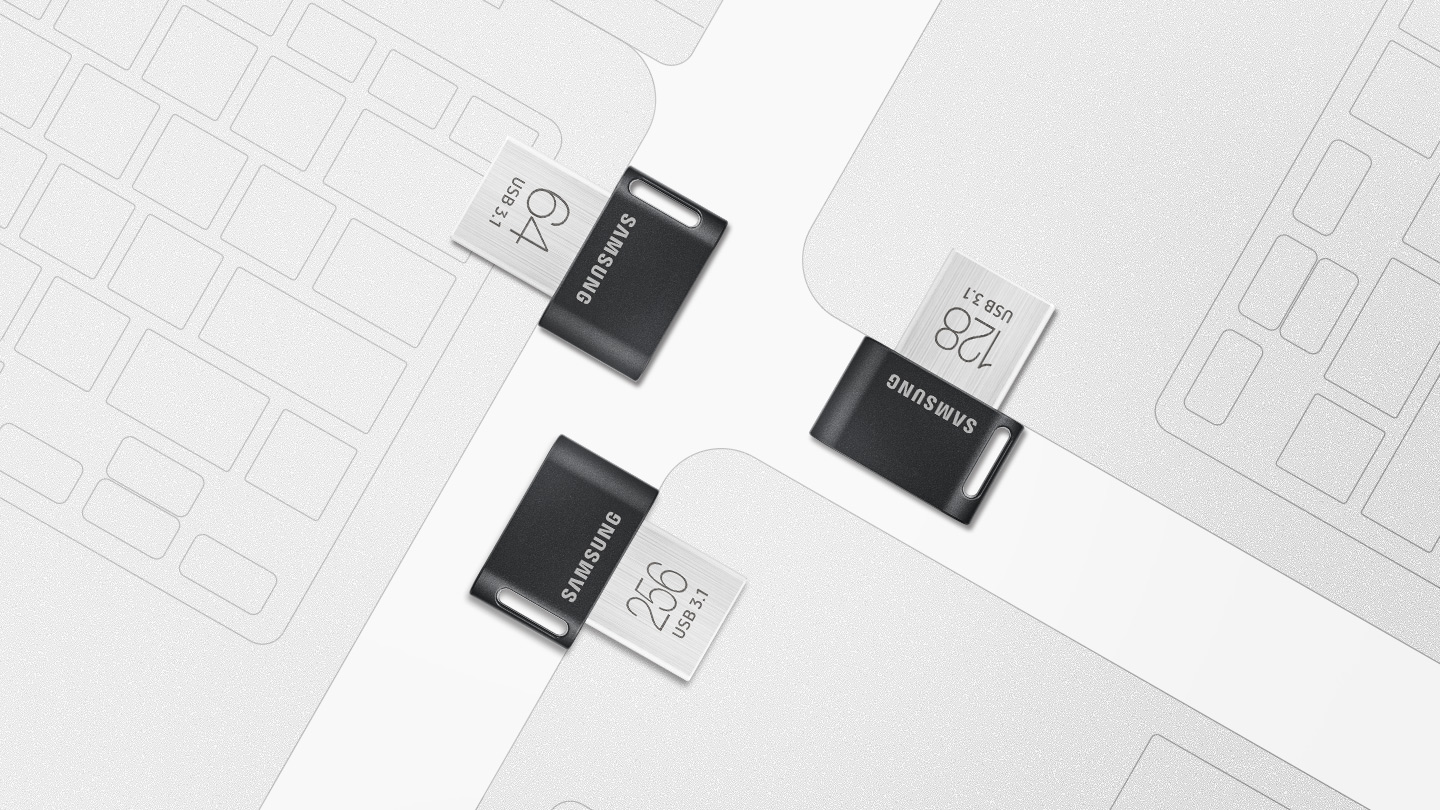 USB 3.1 Samsung Flash Drive Ultra FIT Plus 128GB 300Mb/s (Bạc) - Nhất Tín Computer