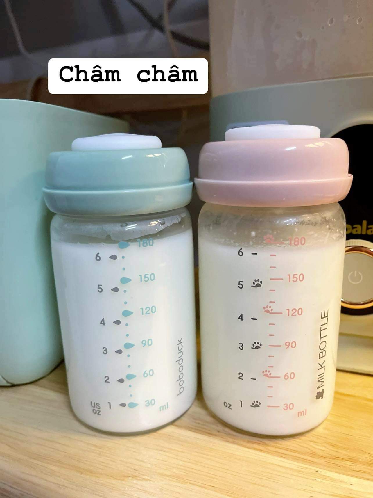 BÌNH TRỮ SỮA THUỶ TINH SNOWBEAR 180ML