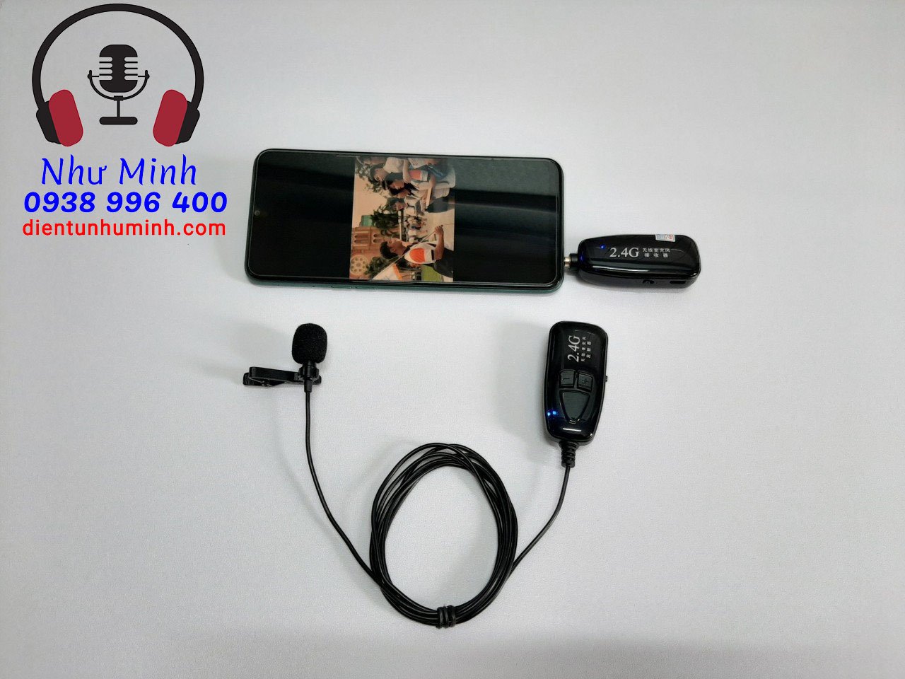 Micro không dây cài áo 2.4G