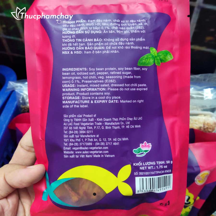 Khô Cá Thiều Chay Âu Lạc 50g Ăn Liền