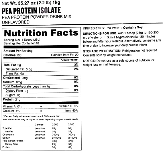 WHEY PROTEIN - MYPROTEIN - PEA PROTEIN ISOLATE  - Từ Châu Âu