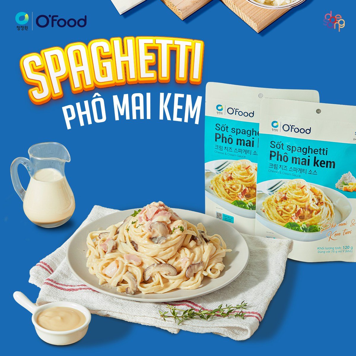 Sốt nấu mì Ý - Sốt spaghetti O'Food