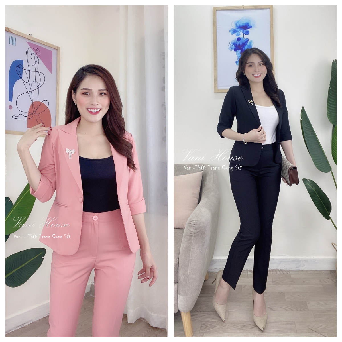 Set nguyên bộ áo Vest quần dài