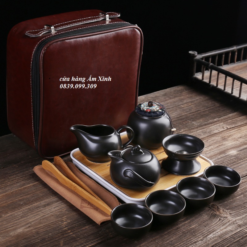 Bộ ấm trà du lịch (kèm cả khay)