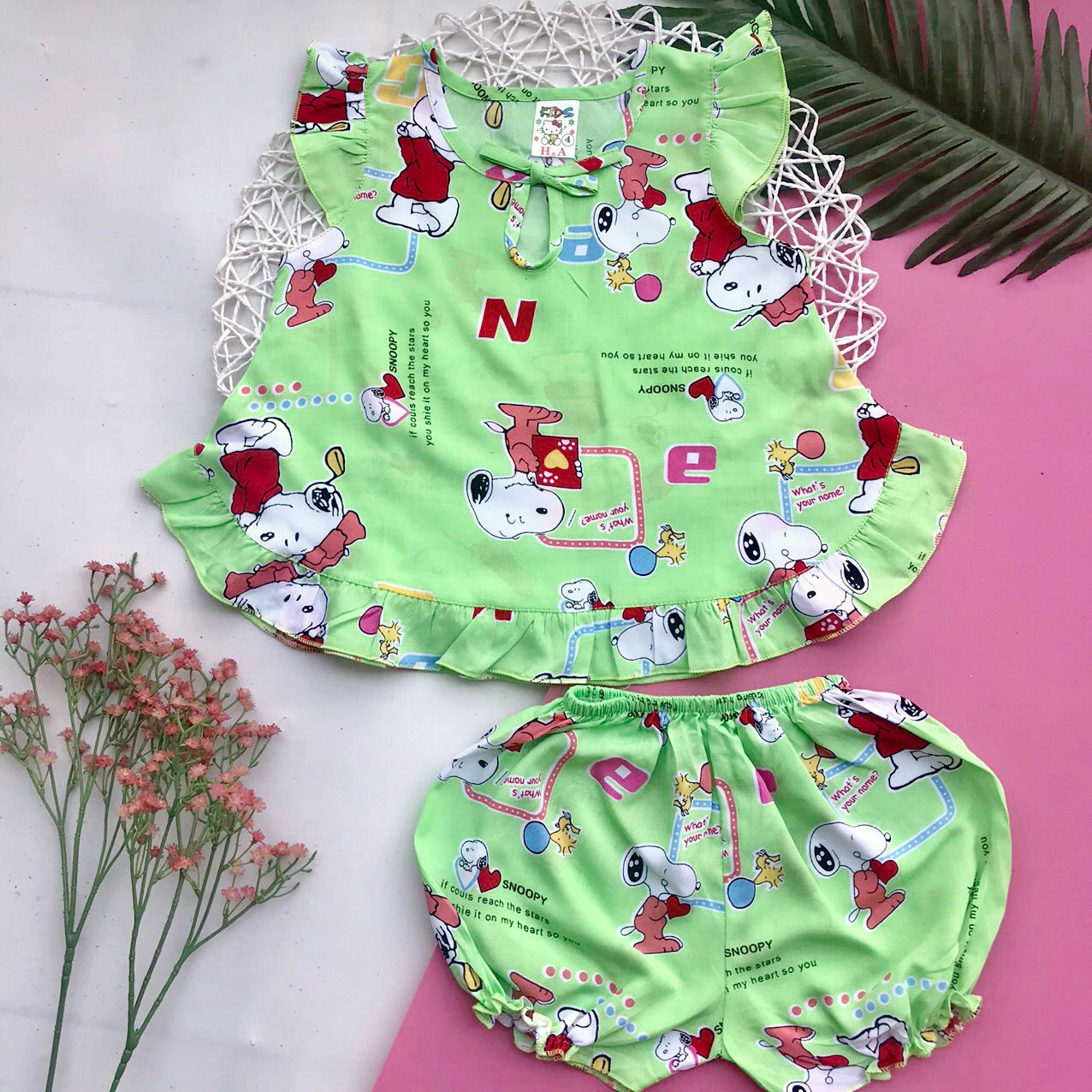 Combo 2 bộ đồ tôn (tole - lanh) cho bé gái 4-9kg (Nhiều mẫu - Giao mẫu ngẫu nhiên)