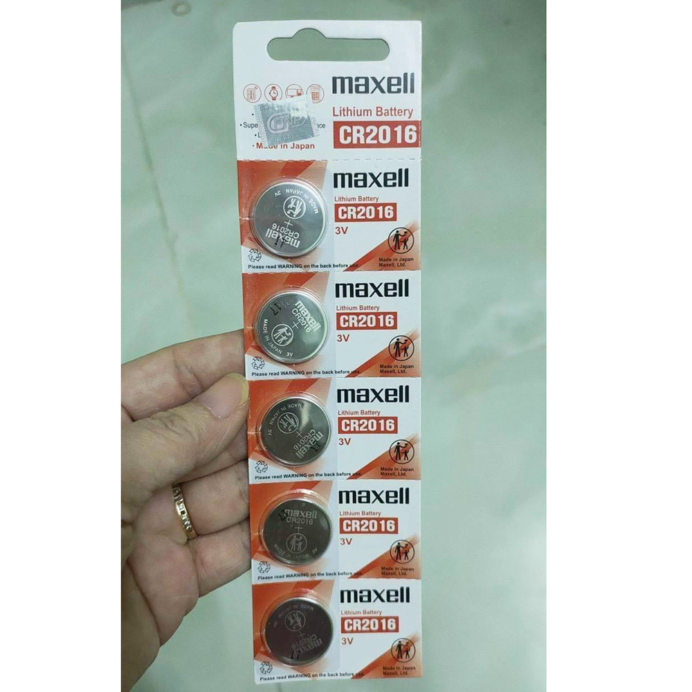 Combo 2 viên Pin Cr2016 Maxell Lithium 3V chính hãng