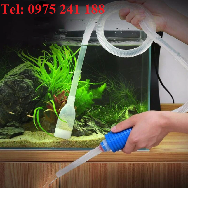 Dụng cụ thay nước và hút phân cho bể cá