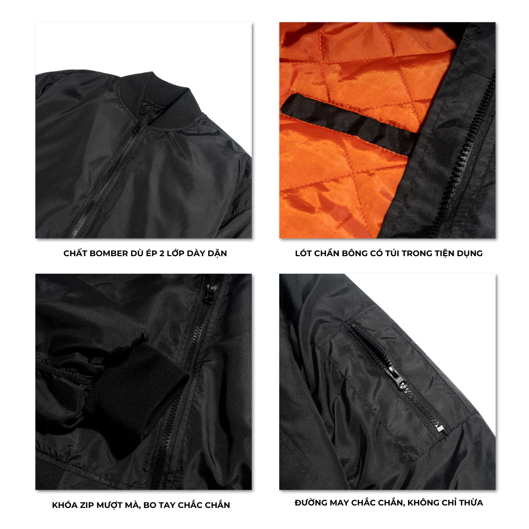 Áo Khoác Bomber LocalBrand Cemmery BASIC BOMBER 4 màu