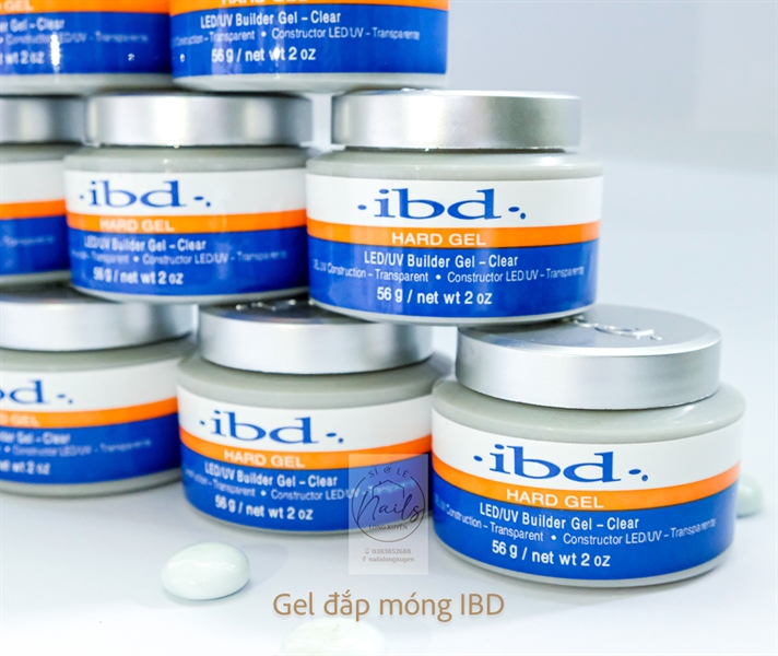 Gel đắp móng IBD không nóng clear 56g